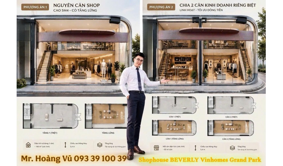 Một mặt bằng hai chiến lược Shophouse Beverly Vinhome Quận 9 lời ngay 5%: từ 129 triệu/m2